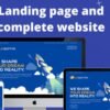 I will create landing page and complete wordpress website