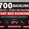 I will do high quality DR 70 to 80 permanent white hat seo dofollow backlinks