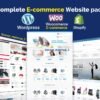 I will create wordpress ecommerce website, shopify store design, woocommerce website