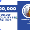 I will do 500k dofollow seo blog comment backlinks