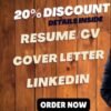 I will deliver professional resume writing services, resume and cover letter