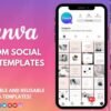 I will design a canva templates for your social media posts