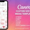 I will design a canva templates for your social media posts