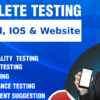 I will do manual testing for your android app, ios app and website