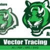 I will convert raster logo,image in vector file high resolution ai,png,eps