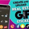 I will create animated GIF stickers for instagram stories, facebook and giphy