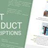 I will write highly converting shopify product descriptions