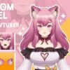 I will draw and modeling your 2d vtuber in live2d with rigging for streamer avatar