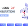 I will create animated gif  lottie json animation for web  mobile