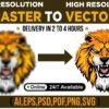 I will convert raster logo,image in vector file high resolution ai,png,eps