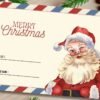 I Will Create Santa Claus Christmas Card Digital Download Printable