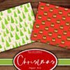 I will create Christmas red and green printables paper kit pages