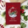 I will create Snow Globe  Christmas Globe  Merry Christmas Card  Digital Download Printable