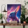 I will create Galaxy Bunny   Music Lovers in AI Generated Art   Instant Download