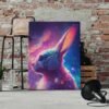 I will create Galaxy Bunny   Music Lovers in AI Generated Art   Instant Download