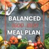 I will create 1600-1800 Calorie Balanced Meal Plan Planner