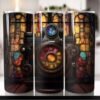 I will create Stained Glass Camera Photography 20oz Skinny Tumbler Digital Download