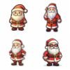 I will create Vintage Santa Stickers