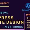 I will build responsive wordpress website design or redesign blog